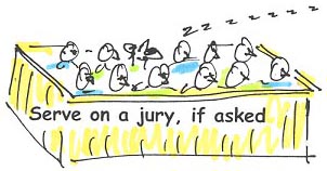 Serve on a jury
